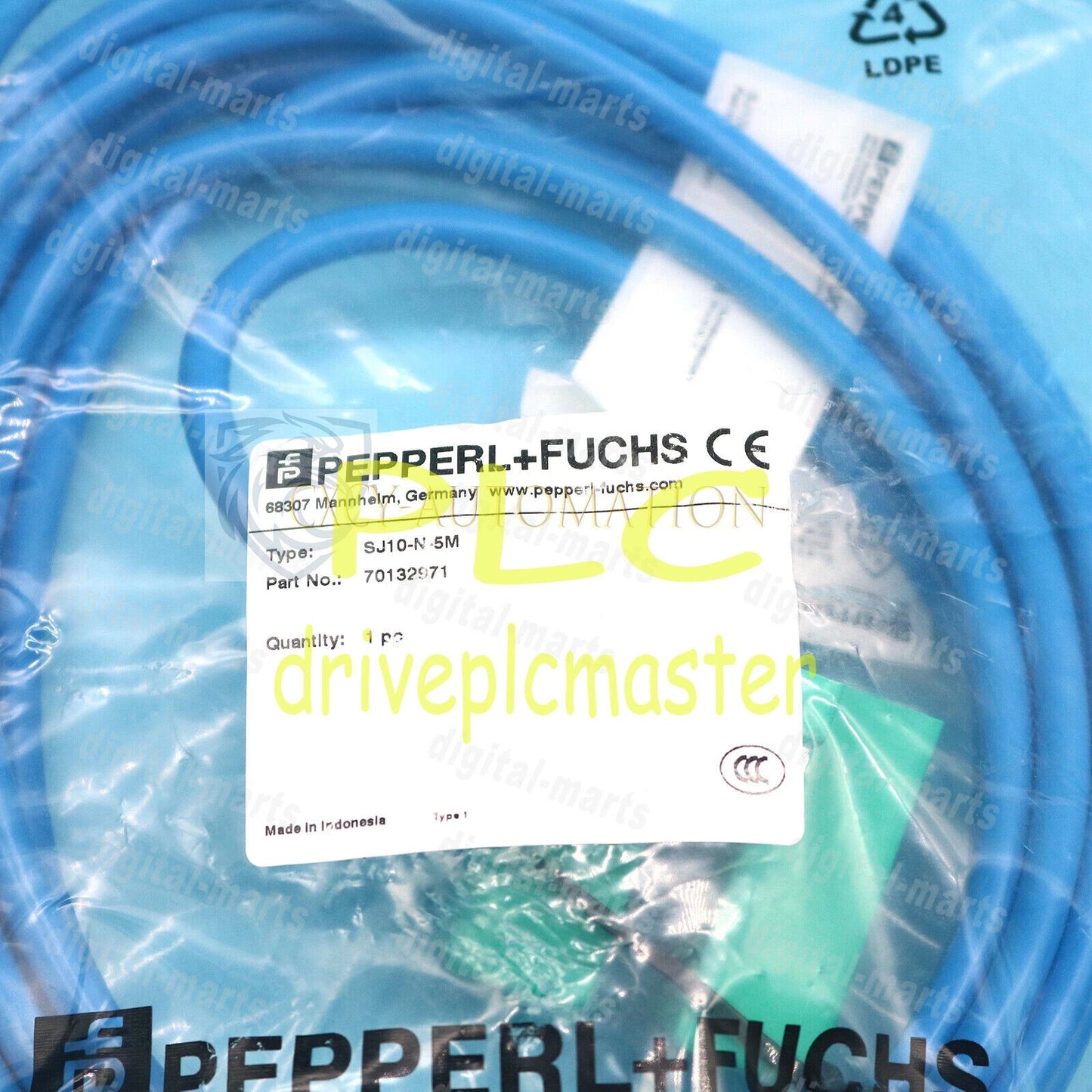 Pepperl+Fuchs Inductive groove sensor SJ10-N-5M Free shipping#dr