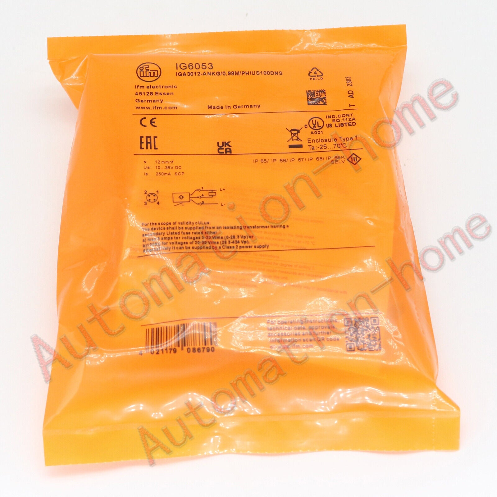 1Pcs IFM IG6053 Proximity Switch Sensor - IFM
