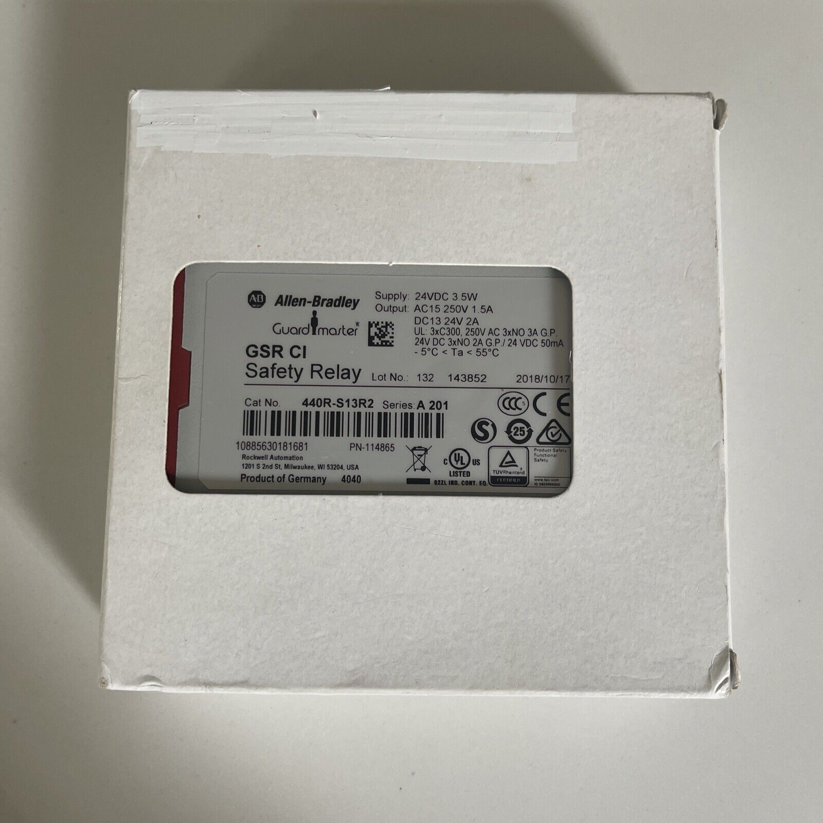 Guardmaster Safety Relay 440R-S13R2 - ALLEN-BRADLEY