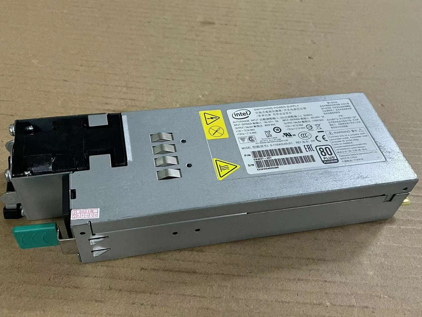 new 1PC  Intel 1100W Server Power Supply S-1100ADU00-201 G84027-007
