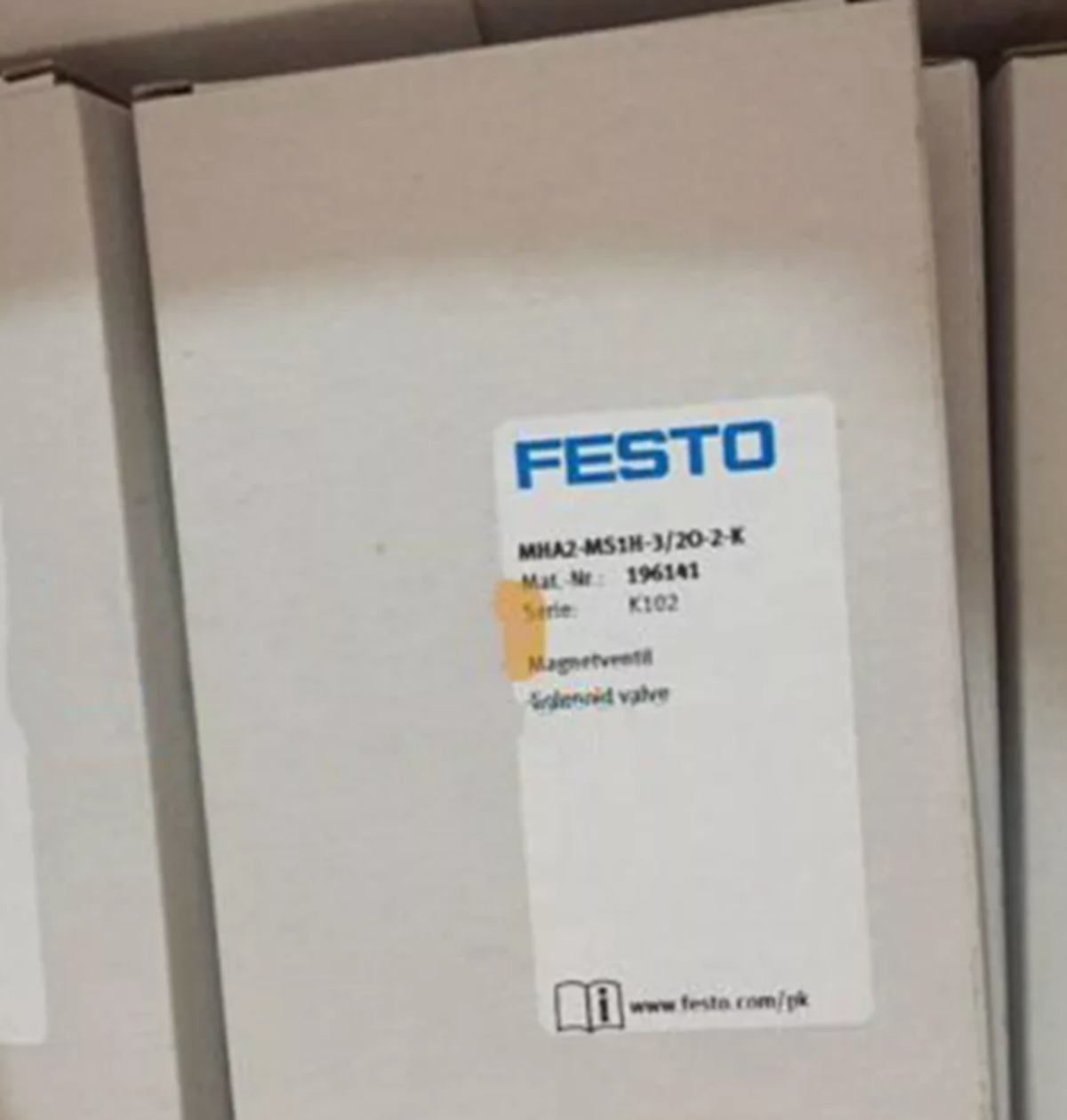 new FESTO MHA2-MS1H-3/2O-2-K 196141 Solenoid Valve - FESTO