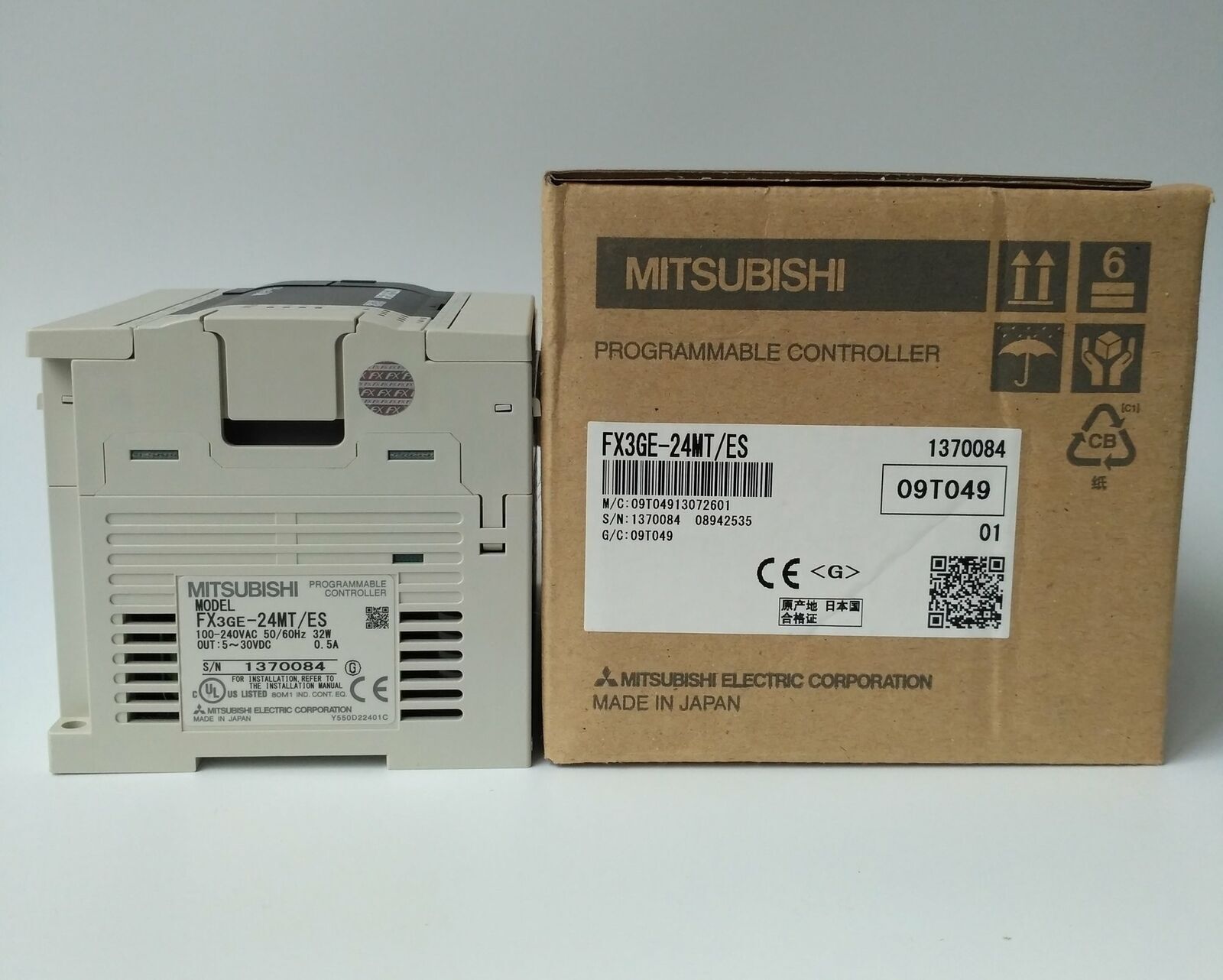 Mitsubishi FX3GE-24MT ES PLC Module, 1-Year Warranty - MITSUBISHI