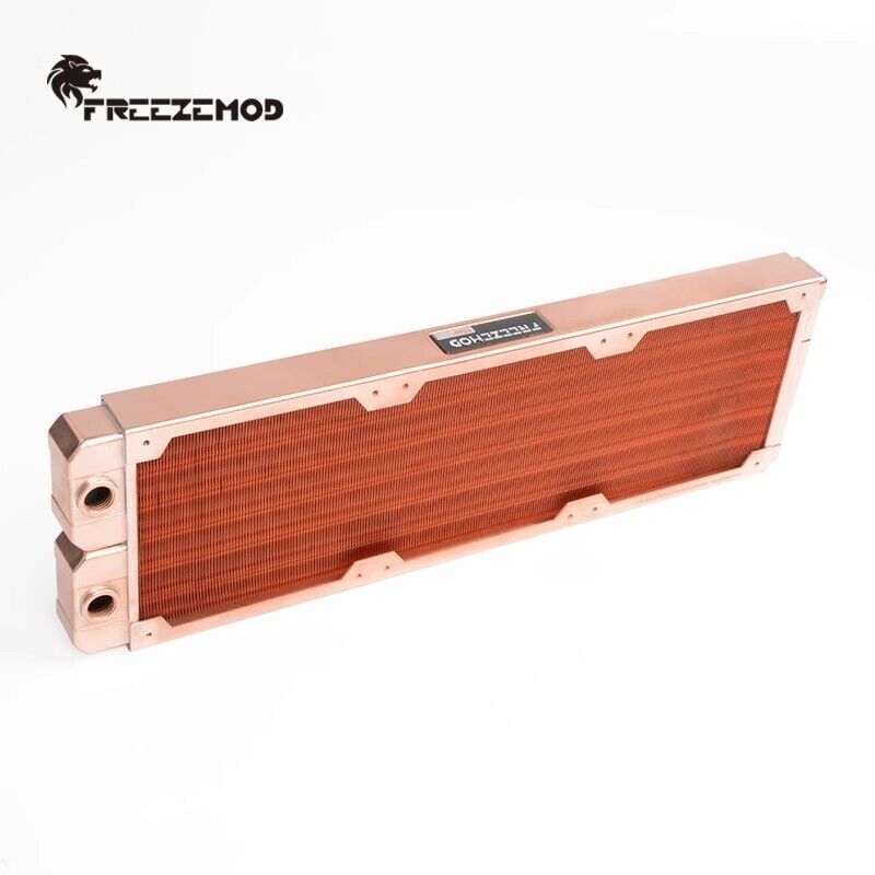 new 360mm Radiator All-red Copper Computer Water Cooling Row 7mm G1/4*2