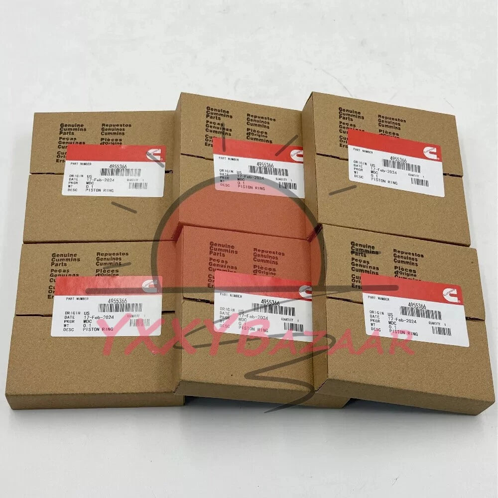 6Sets 4955366 Piston Ring For Cummins Engine Dodge Ram 6.7L 24V 2500 3500