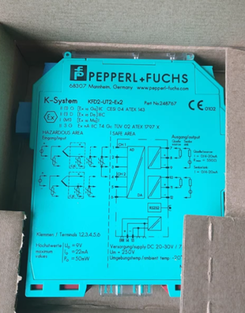 1PC  Pepperl+Fuchs Safety Barrier KFD2-UT2-EX2