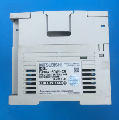 Used Mitsubishi FX3GA-60MR-CM PLC in Excellent Condition - MITSUBISHI