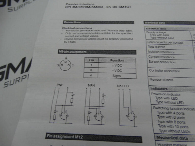 BALLOFF BPI 8M303P-5K-B0-SM4CT CONNECTOR: BALLUFF Connectors - BALLOFF