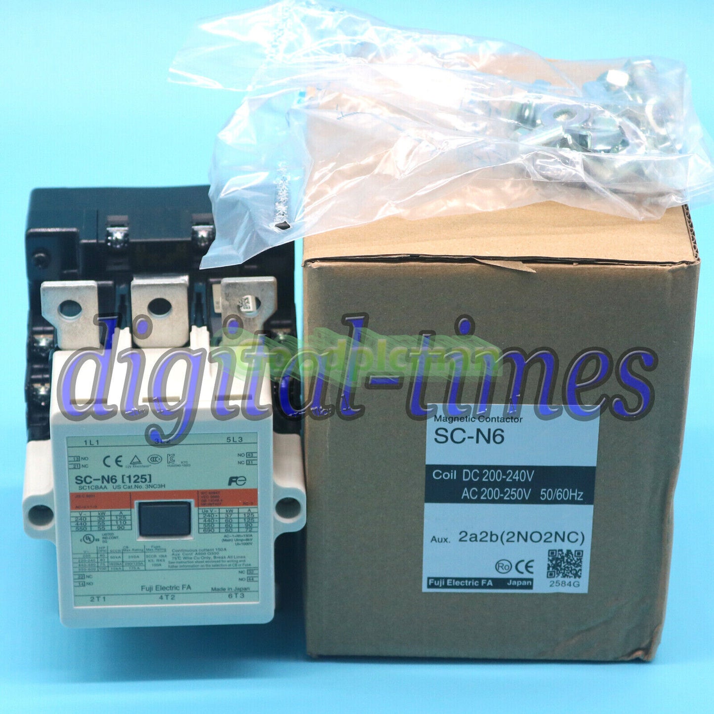 Fuji SC-N6 [125] 220V AC Contactor Quality assurance 1Pcs/