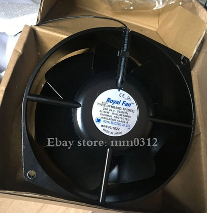 1pcs ROYAL UFM655D-TP [B56] 200V 41 / 36W 172 * 150 * 55mm iron leaf fan