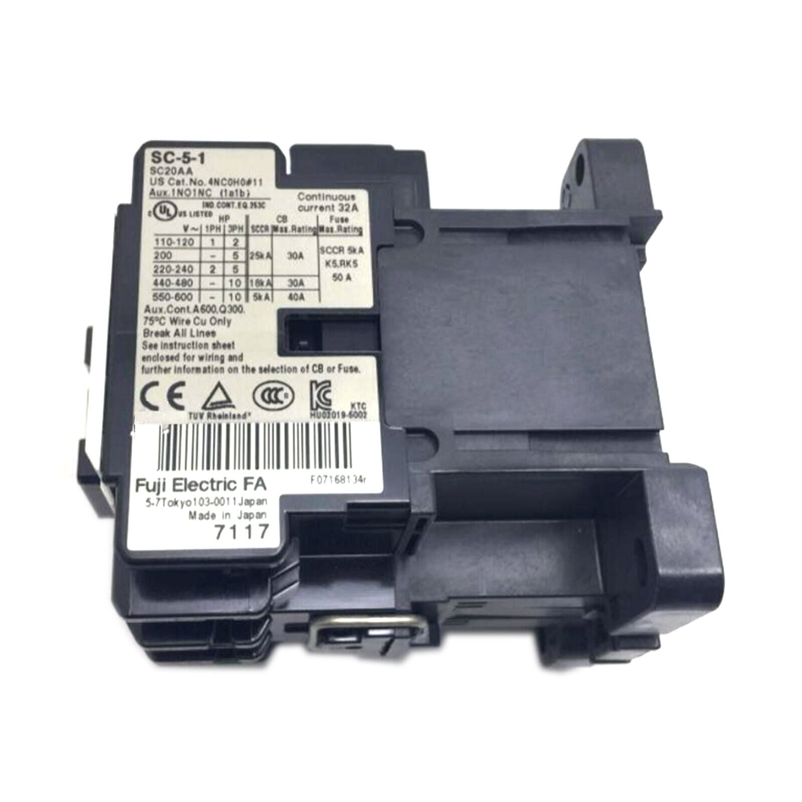 1PC FUJI SC-5-1 AC220V Contactor - FUJI ELECTRIC CO., LTD.