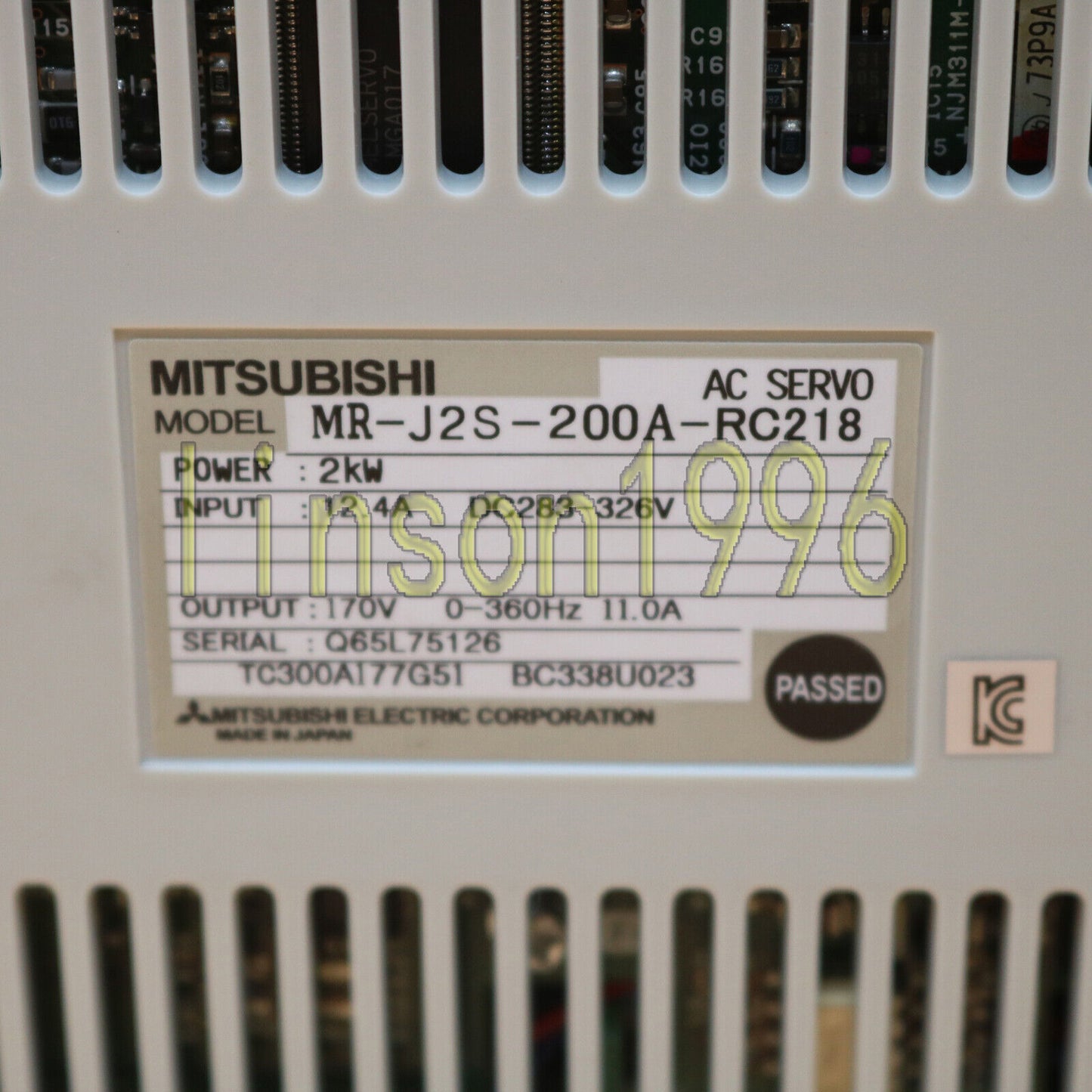 1PC Mitsubishi MR-J2S-200A-RC218 AC Servo Drive: Compact & Durable - MITSUBISHI