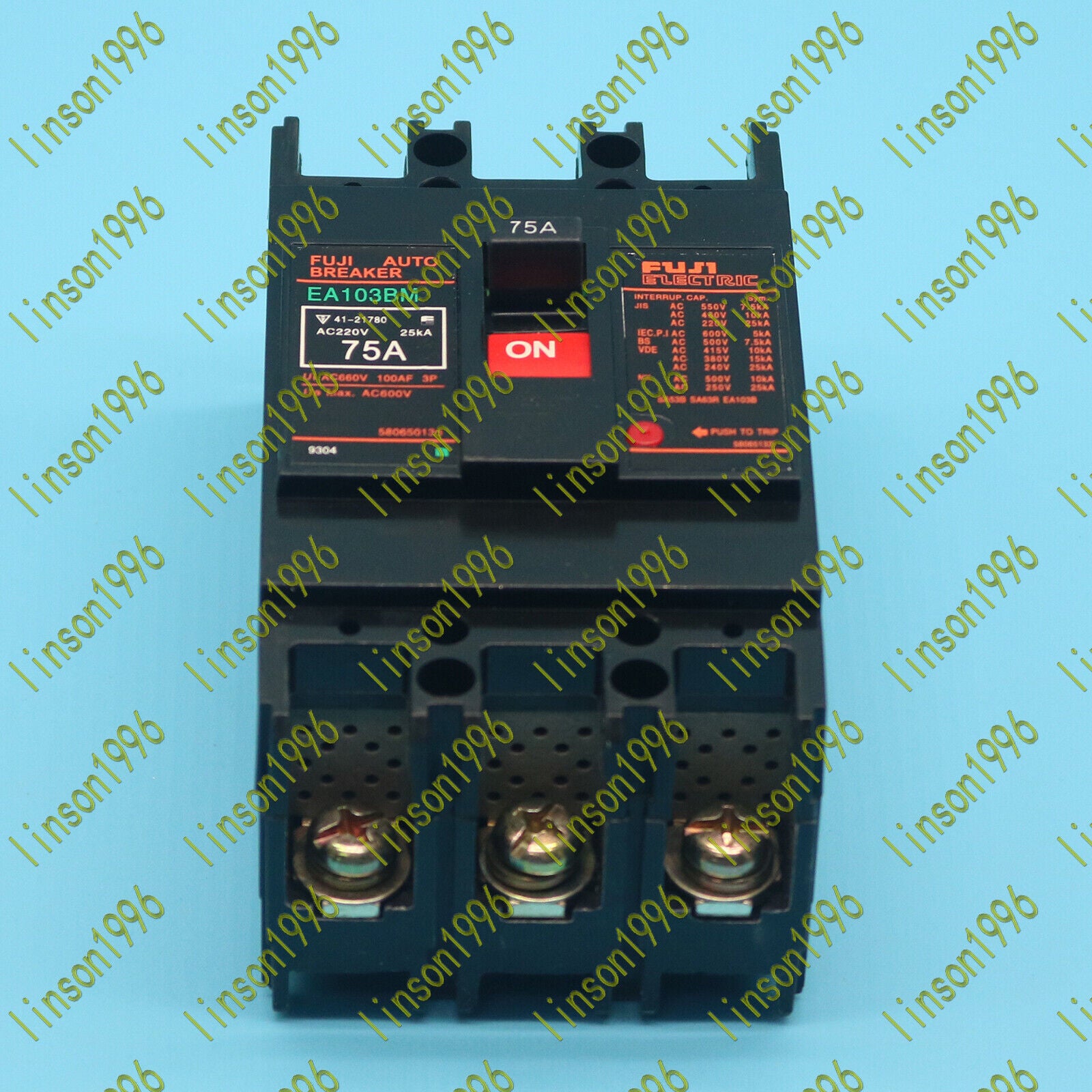 New FUJI EA103BM 75A 3P Circuit Breaker - FUJI