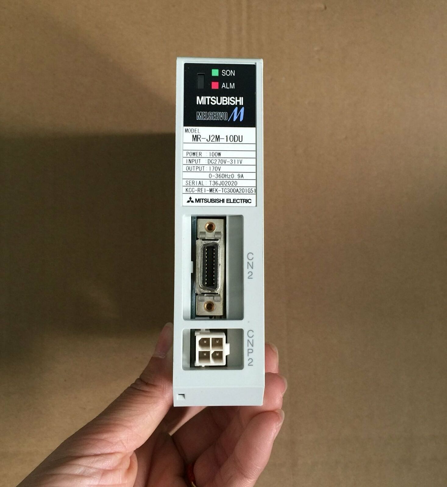 used Mitsubishi MRJ2M10DU fully tested servo drive - MITSUBISHI