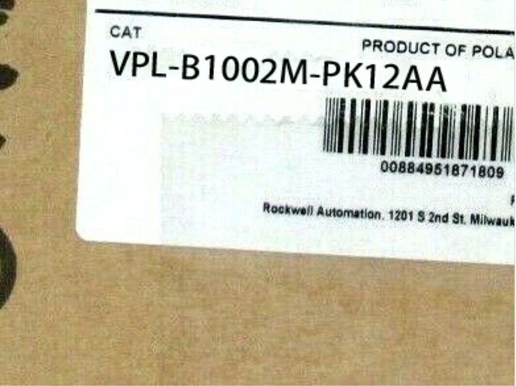 Allen Bradley VPL-B1002M-PK12AA 480V AC Kinetix VP Servo Motors - ALLEN BRADLEY