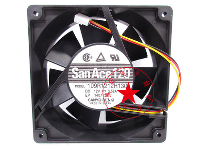 SANYO 109R1212H130 12V 0.52A 12CM 12038 cooling fan