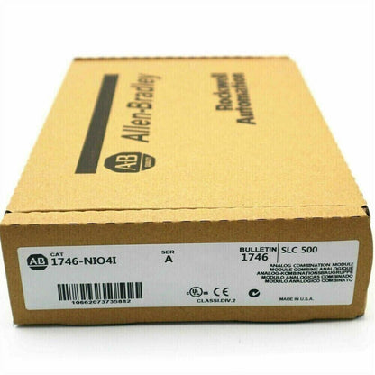 New Factor Sealed AB 1746-NIO4I SLC 500 Analog Output Module - NEW FACTOR