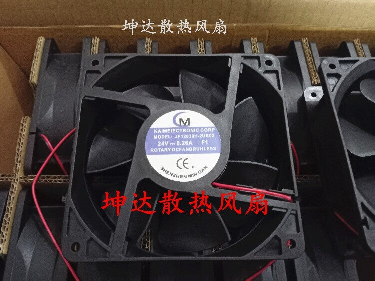 1pcs  Kaimei jf12038h-2ur02 24V 0.26A 12cm 12038 cooling fan