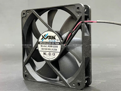 RDM1225S 12V 0.23A 12CM 2-Wire Silent Cooling Fan - POWERMAXDC