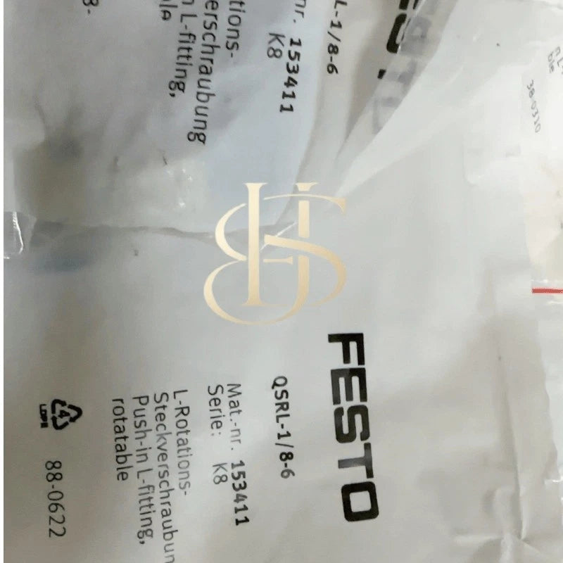 10PCS Festo QSRL-1/8-6 153411 Push-to-Connect Fitting