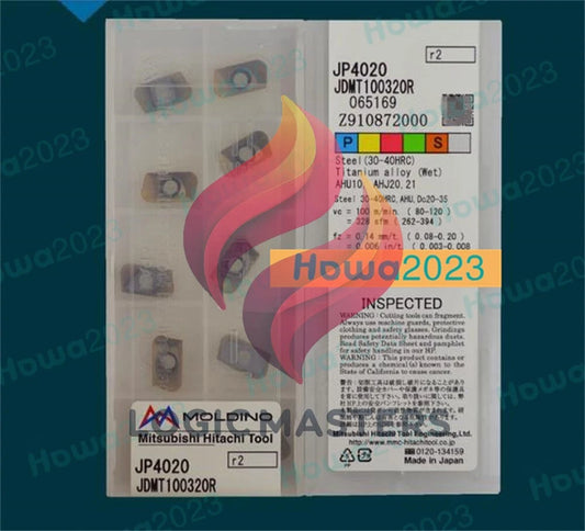 10Pcs/Box HITACHI JDMT100320R JP4020 Milling Blade Carbide Inserts