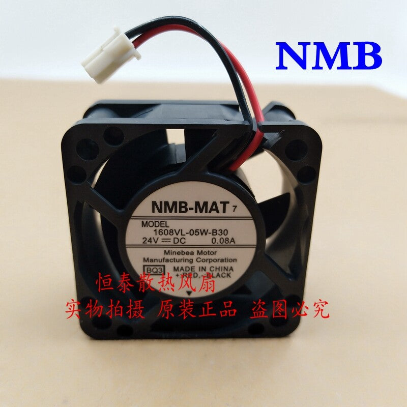1pcs  NMB 1608VL-05W-B30 4020 DC24V 0.08A Double Ball Inverter Cooling Fan