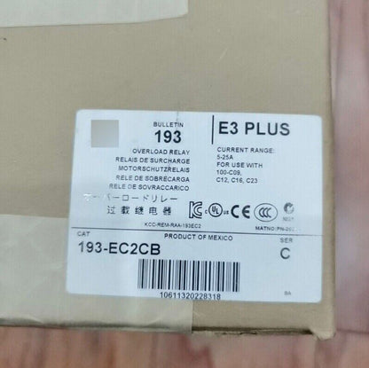 1PC NEW IN BOX 193-EC2CB RELAY SHIP US - KOEED
