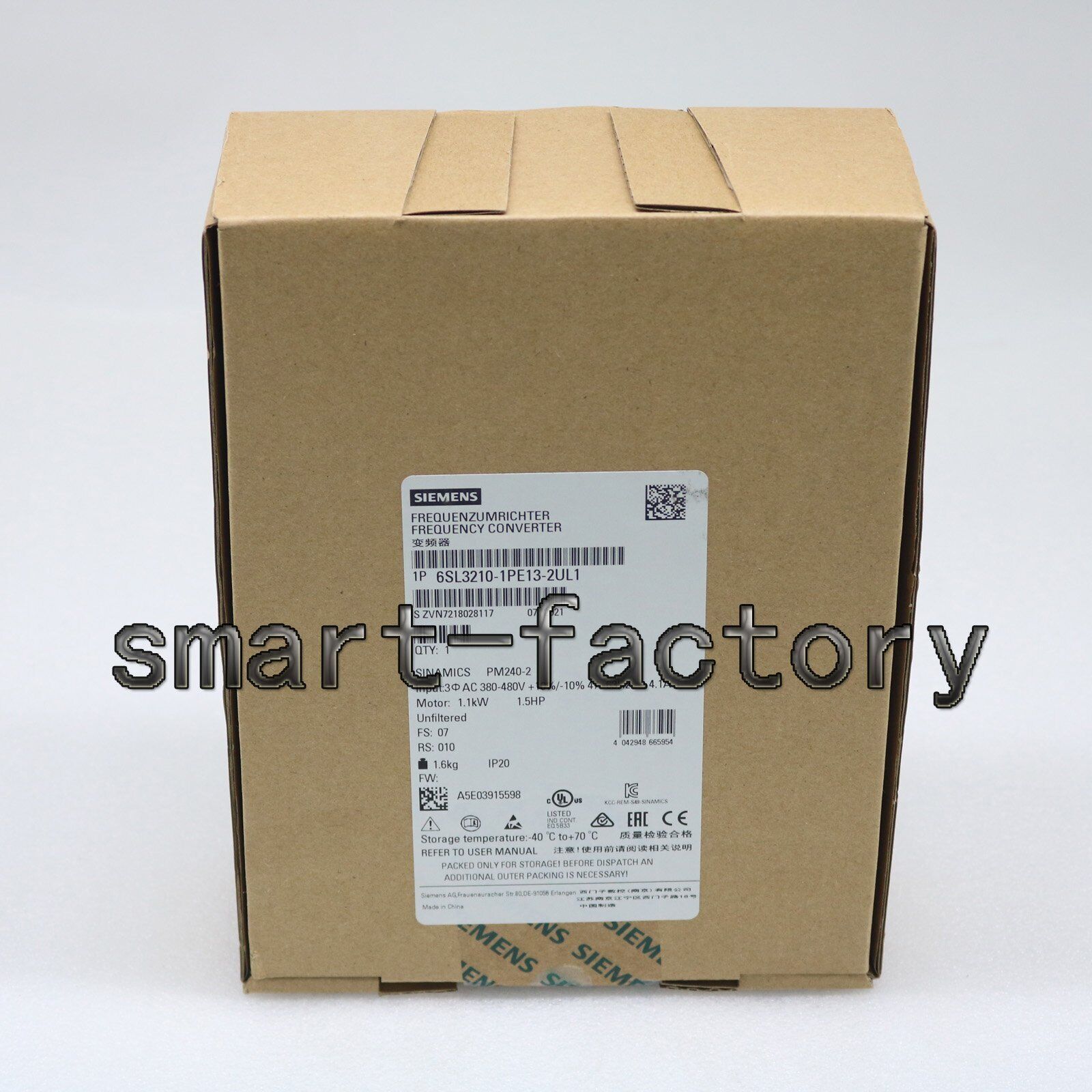 new 1PCS Siemens 6SL3210-1PE13-2UL1 Power Module 6SL32101PE132UL1 Siemens