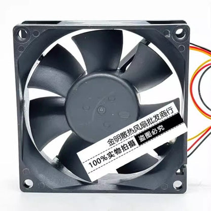 Delta AUB0812H-E 8025 DC12V 0.30A 8CM 3-Pin Silent Cooling Fan