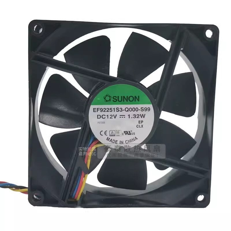 SUNON EF92251S3-Q000-S99 9025 DC12V 1.32W 4-wire PWM silent cooling fan