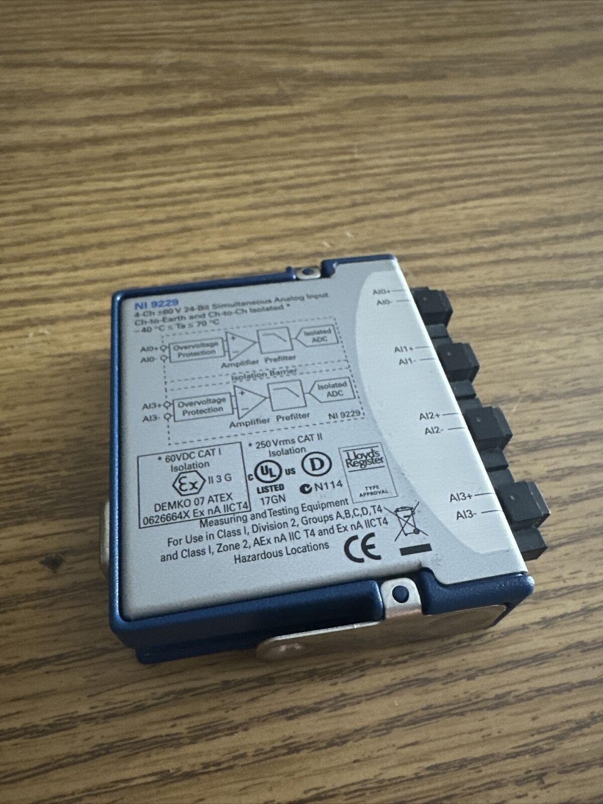 National Instruments NI-9229 Analog Input Module - NATIONAL INSTRUMENTS