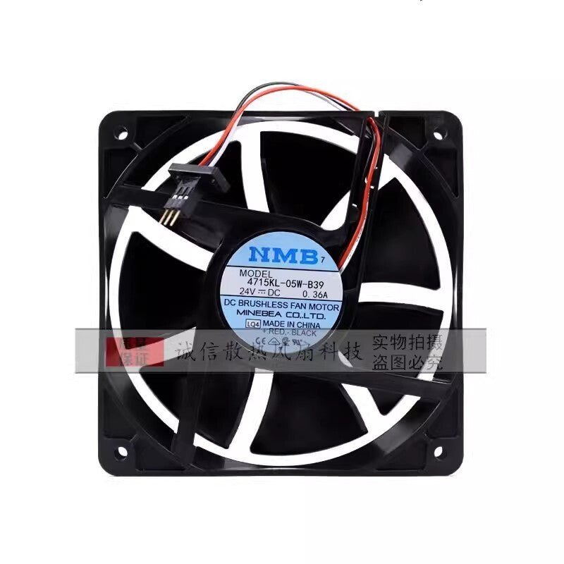 NMB 4715KL-05W-B39 DC24V 0.36A 12CM 3-Pin Silent Cooling Fan
