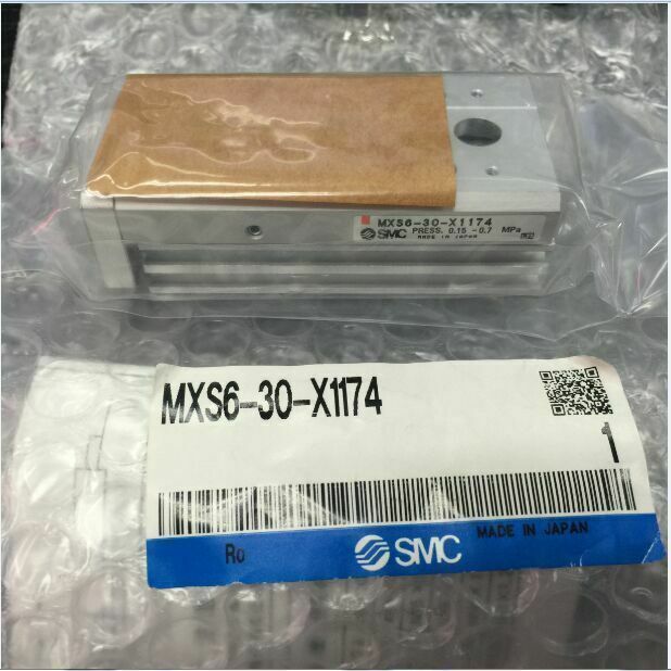 New SMC MXS6-30-X1174 Slide Cylinder - SMC