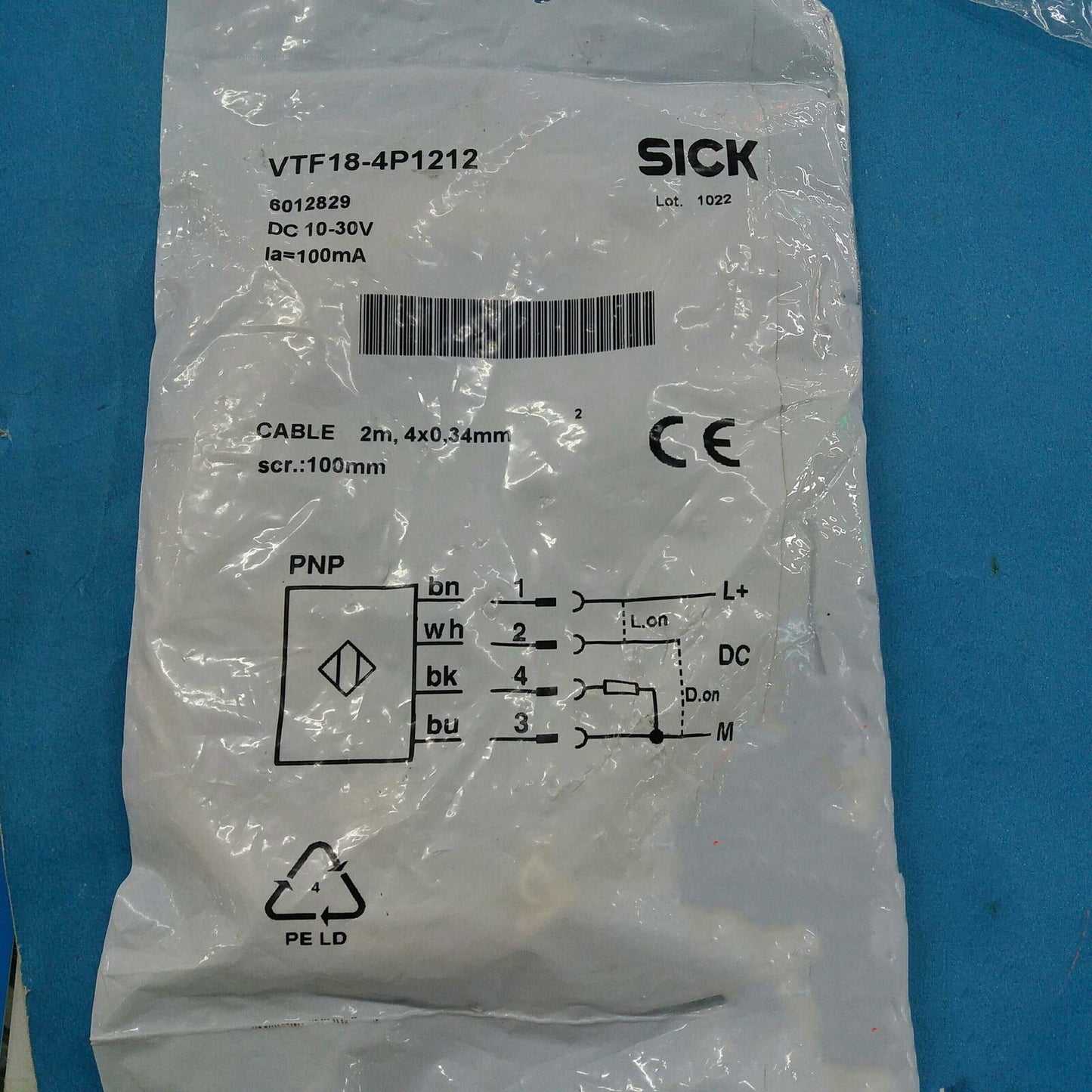 ONE SICK VTF18-4P1212 Proximity Switch Sensor - ONE SICK
