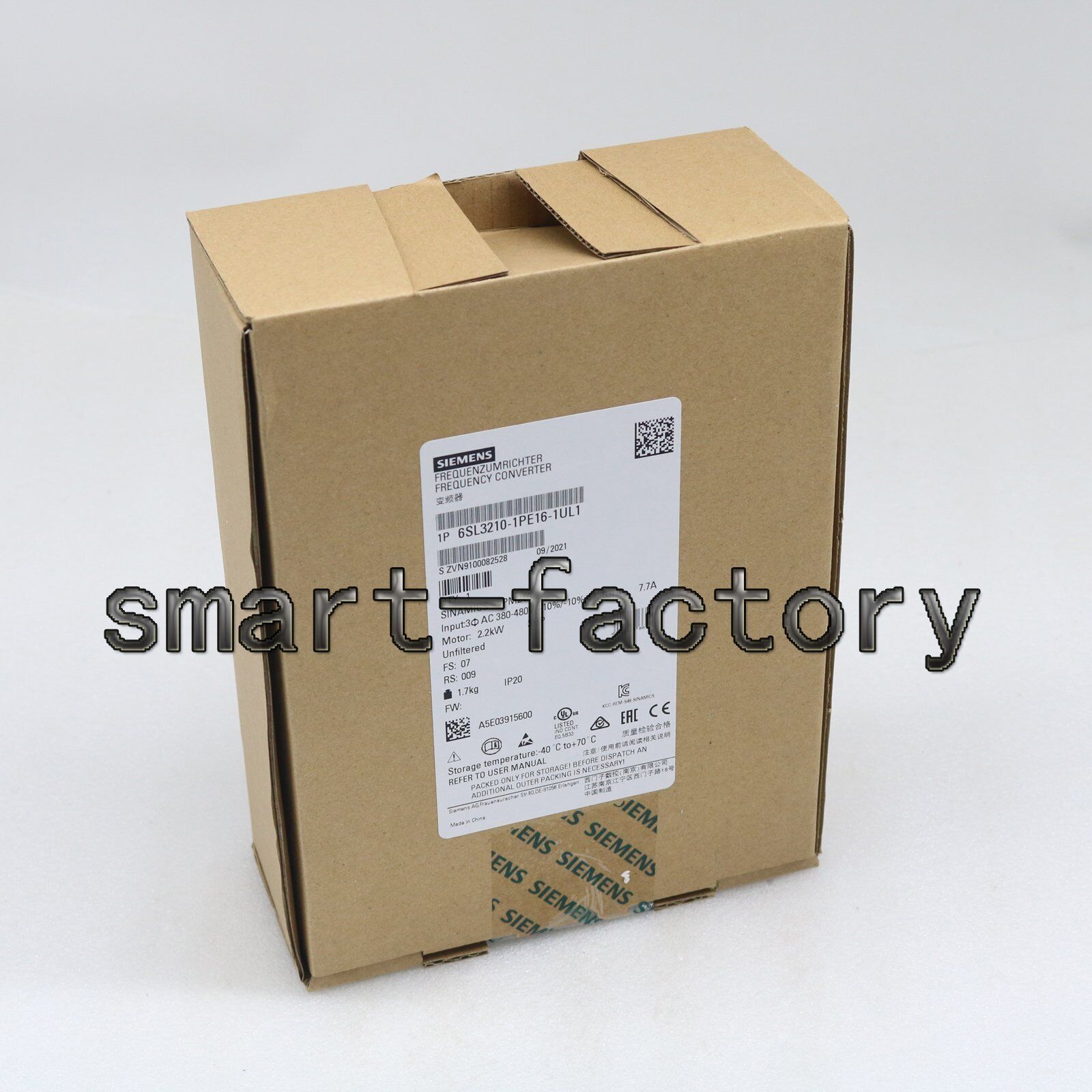 new 1PCS  Siemens 6SL32101PE161UL1 6SL3210-1PE16-1UL1 one year Siemens