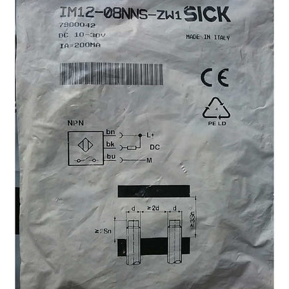 new one sick proximity switch sensor im12-08nns-zw1 - ONE SICK