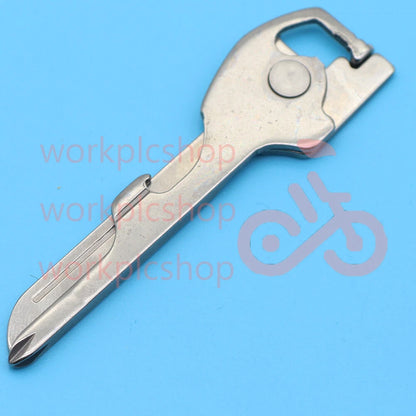 10P 6-in-1 Utili Key Tool Keyring Keychain Gadgets Multifunction Stainless Steel