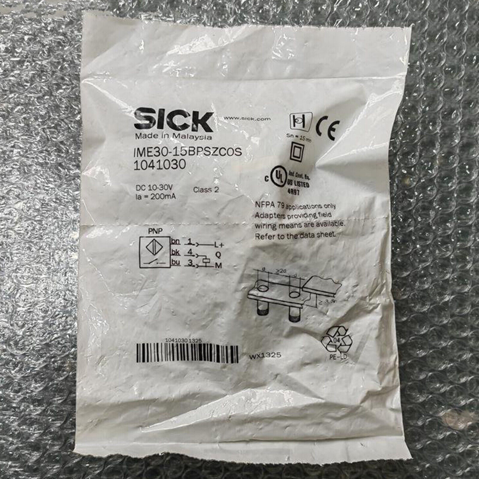 Proximity switch sensor IME30-15BPSZC0S - ONE SICK
