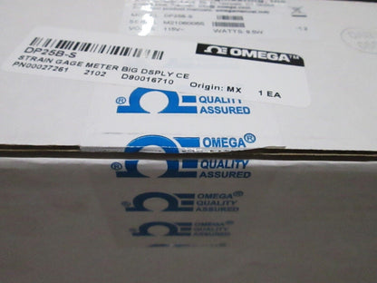 OMEGA Strain Gage Panel Meter 4 DIGIT 115 VAC 9.5W Model Dp25b-s - OMEGA