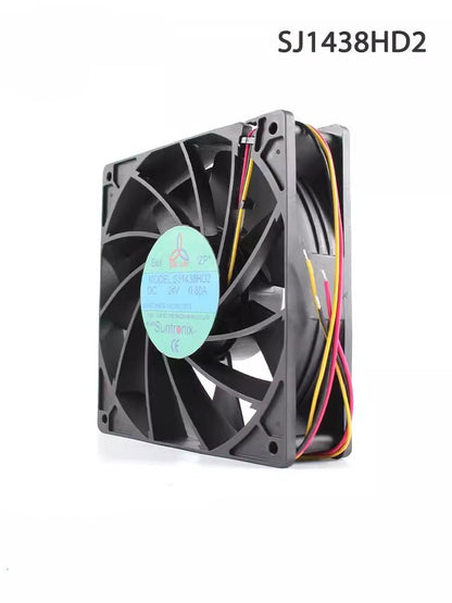 SANJUN SJ1438HD2 14038 DC24V 0.80A 14CM 3-Wire Inverter Cooling Fan