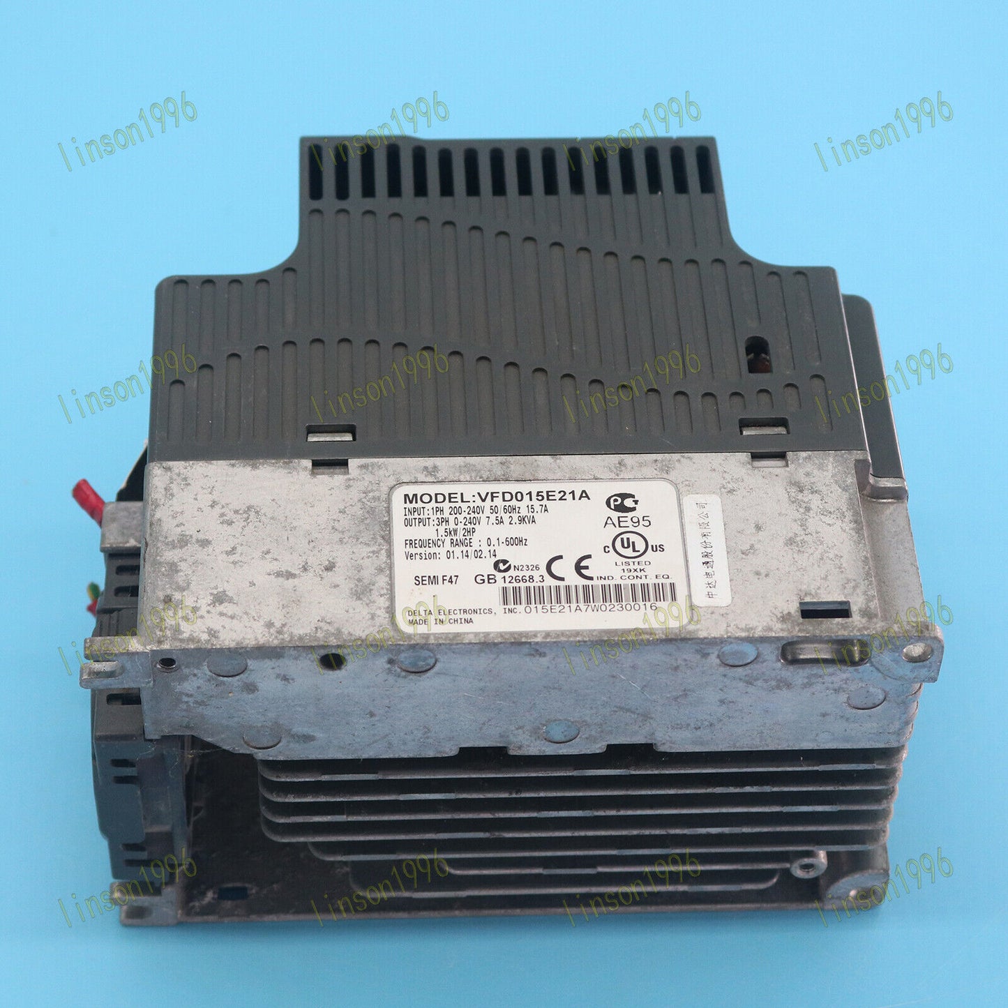 used DELTA VFD015E21A Inverter Tested Good - DELTA
