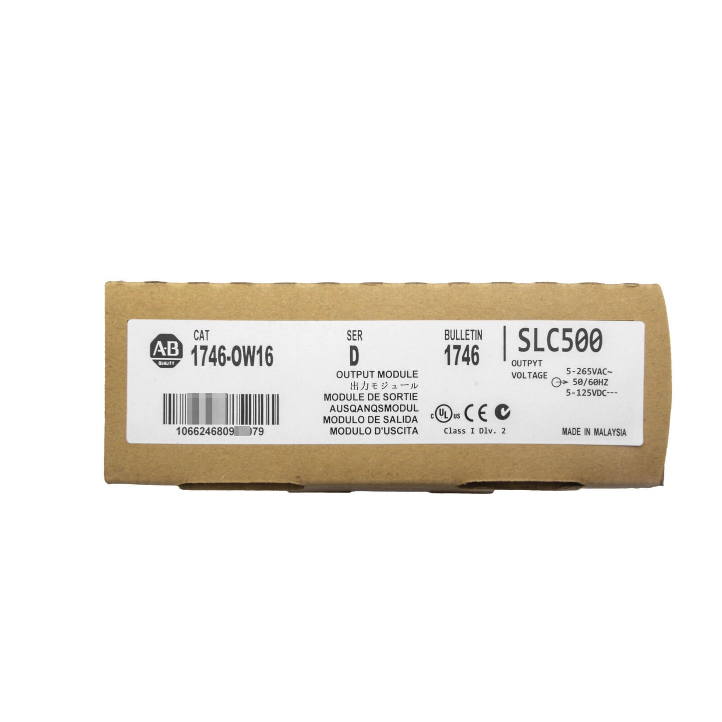 Allen Bradley SerD Output Module 1746-OW16 SLC 500 Factory Sealed - ALLEN BRADLEY