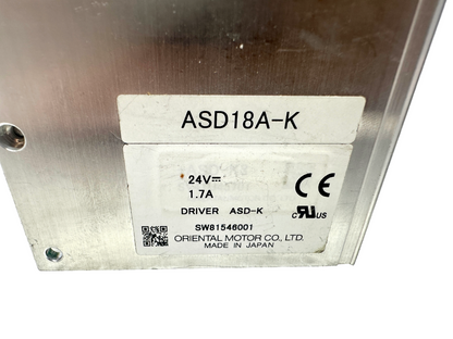 used Oriental Motor ASD18A-K Stepper Drive - ORIENTAL MOTOR