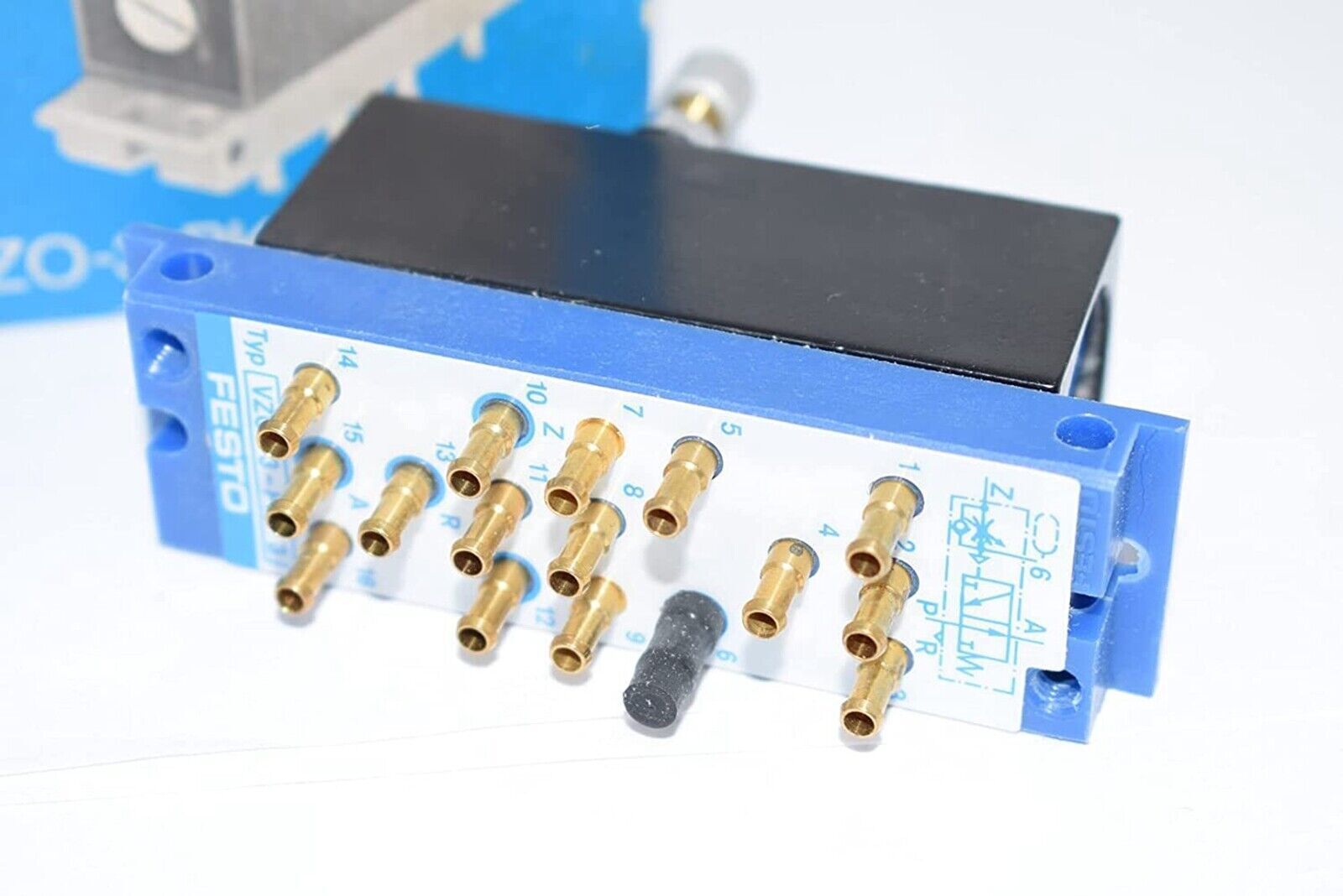 FESTO VZO 3 PK 3 5754 Solenoid Valve 5754 PS 3200 PSI 100mm Travel - FESTO