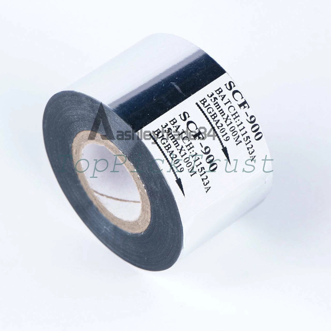 Silver Hot Stamp Ribbon FC2 35mm x 100m For Coder Printer Machine 10 Rolls