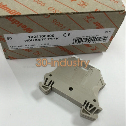 100pcs/BOX NEW FOR Weidmuller WDU 2.5/TC TYP K 1024100000 Thermocouple Terminal - KOEED