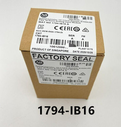 Factory Sealed AB 1794-IB16 SER A Flex Input Module - FLEXCOM