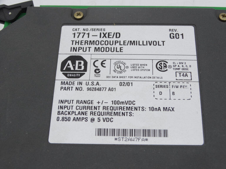 Allen Bradley 1771-IXE Series D PLC Module - ALLEN BRADLEY