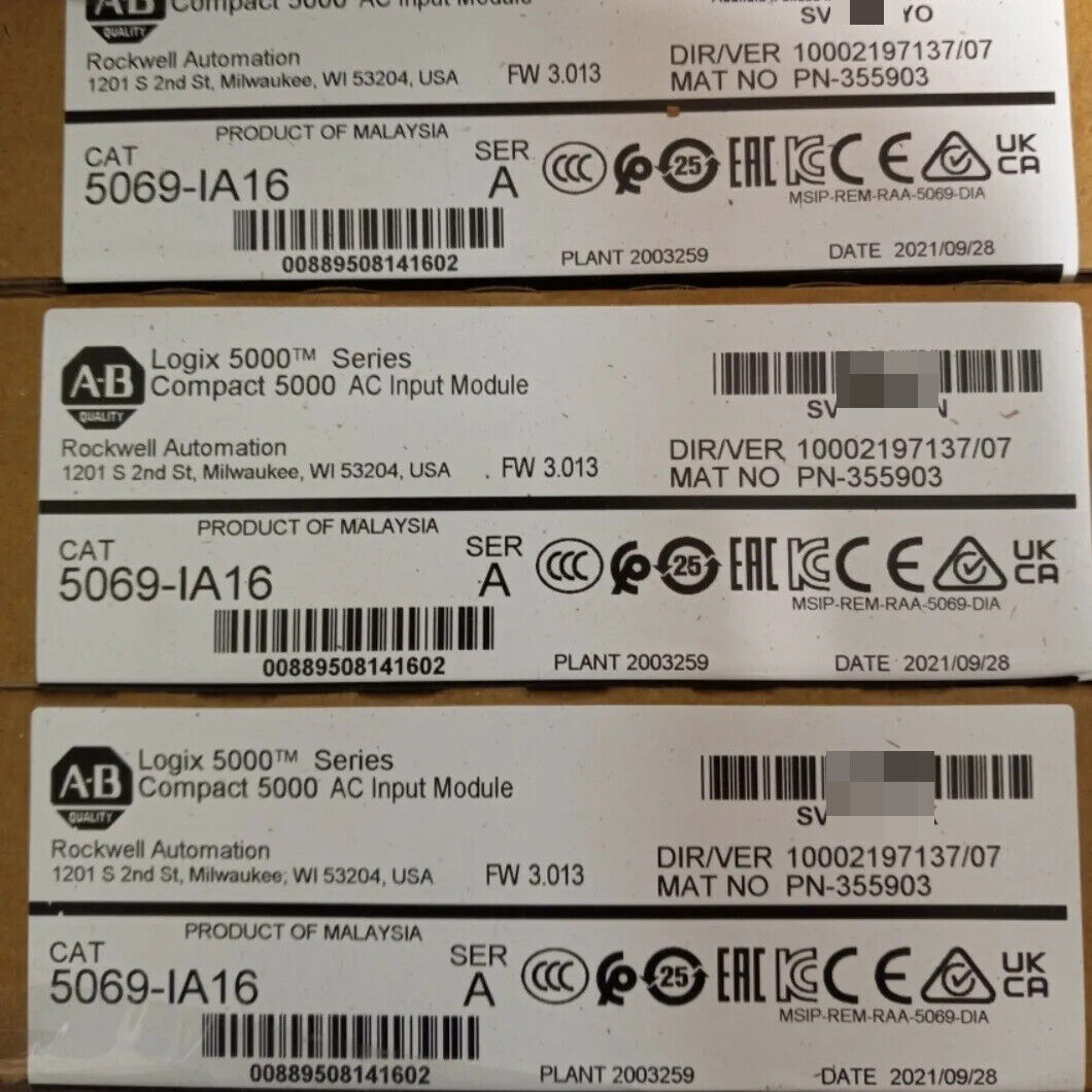 Allen-Bradley 5069-IA16 Factory Sealed 5000 Input Module NEW - ALLEN-BRADLEY