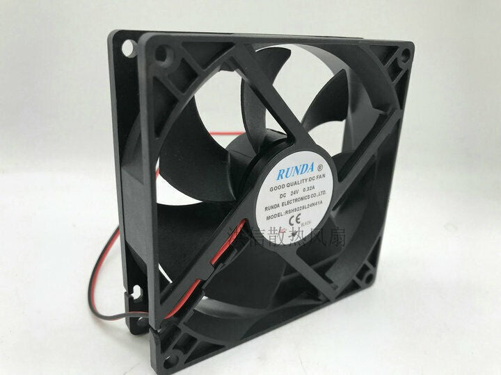 1PCS RUNDA FAN RSH9225L24N41A DC24V 0.32A 2-Pin cooling fan 92*92*25mm