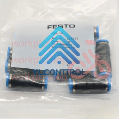 10Pcs Festo QS-8 153033 Connector Free Shipping